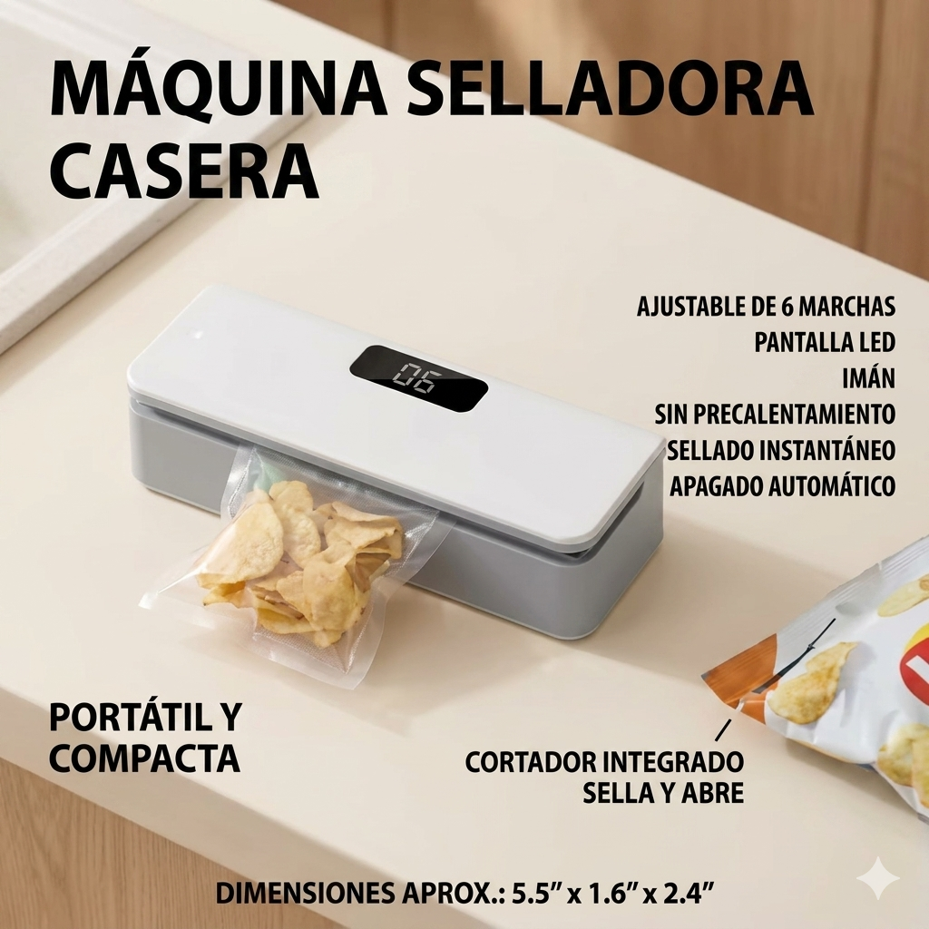 Mini Sellador de Bolsas Térmico