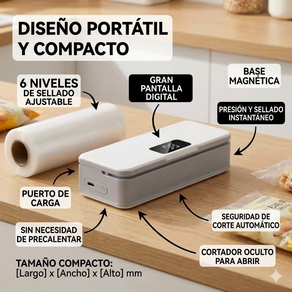 Mini Sellador de Bolsas Térmico